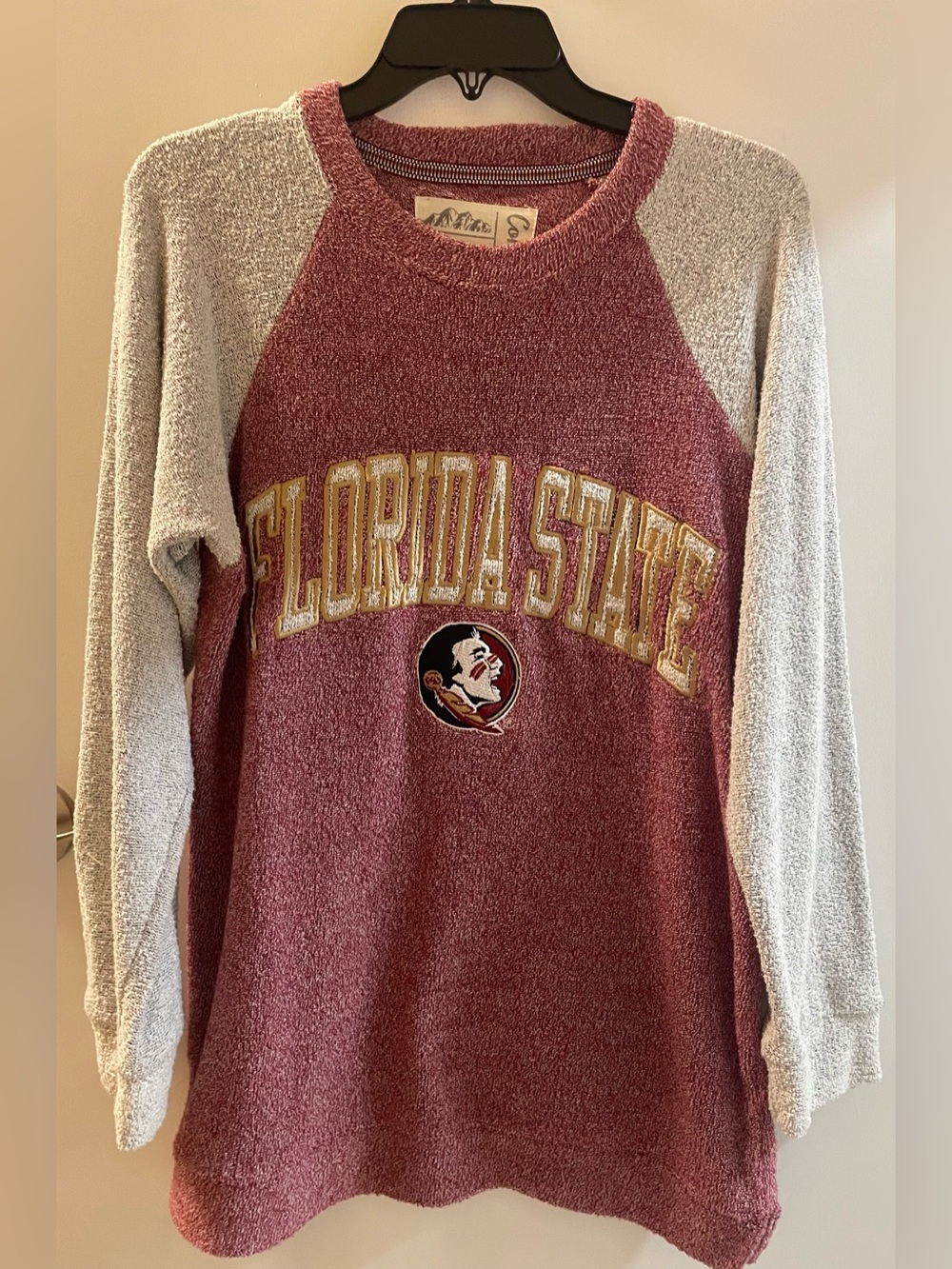 Pressbox FSU Florida State Comfy Terry Sweatshirt (Medium) Seminoles